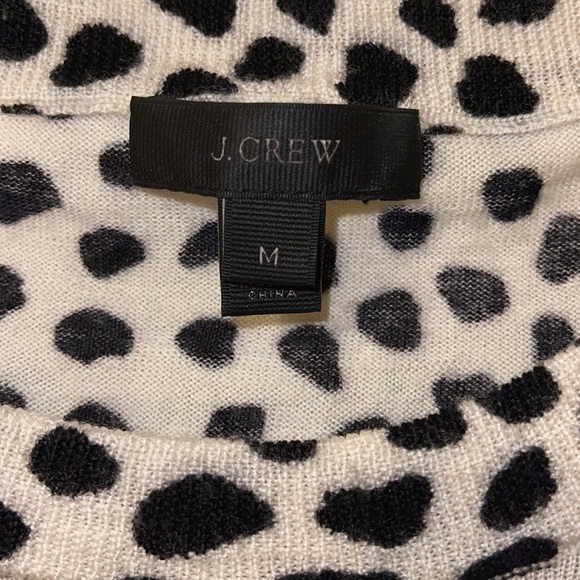 BNWOT J. Crew Leopard Print Sweater Super Stretchy Long Sleeve Tops Size Medium - Picture 4 of 5